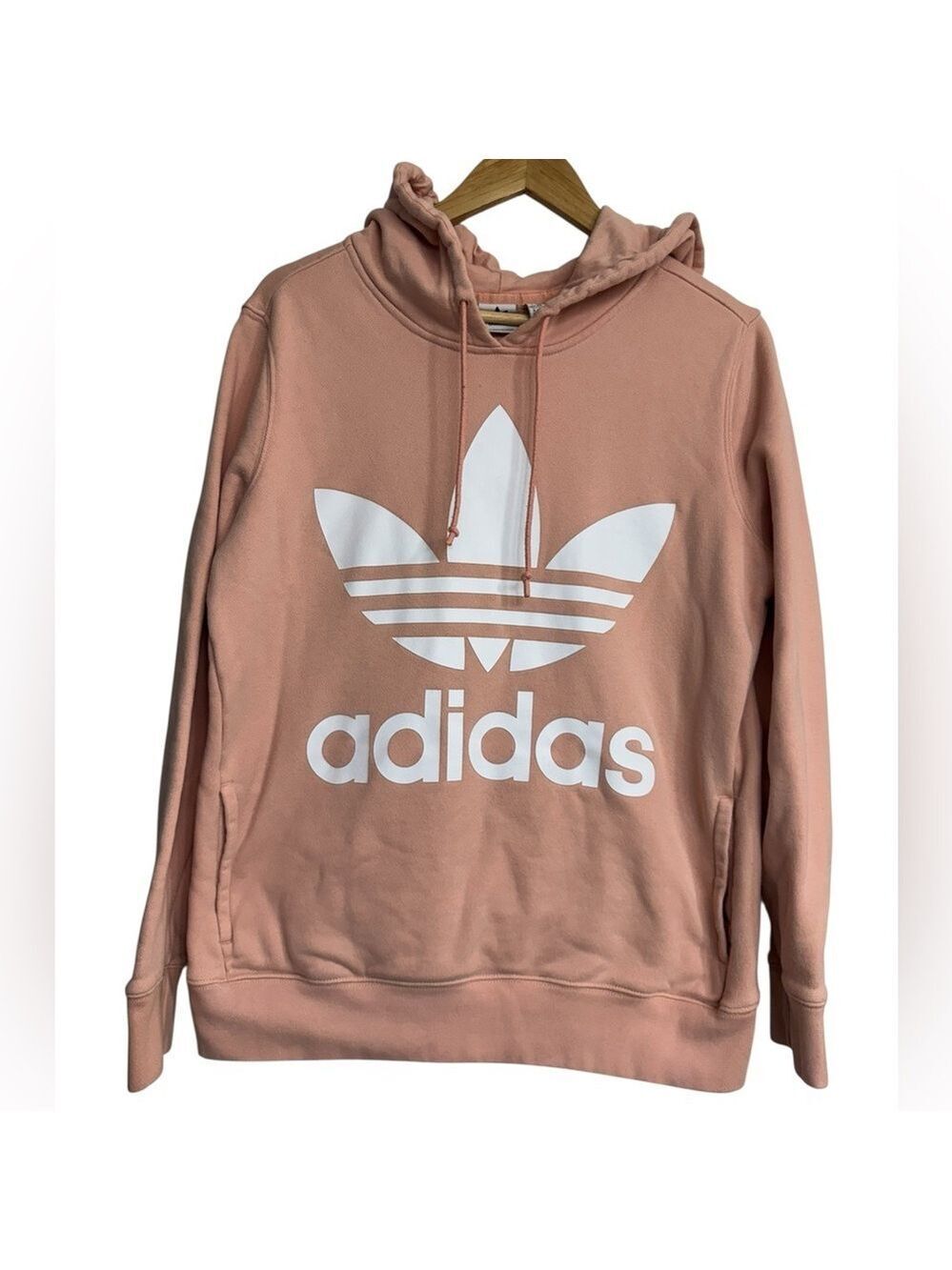 Adidas Originals Trefoil Hoodie Blush Pink Women's Medium
